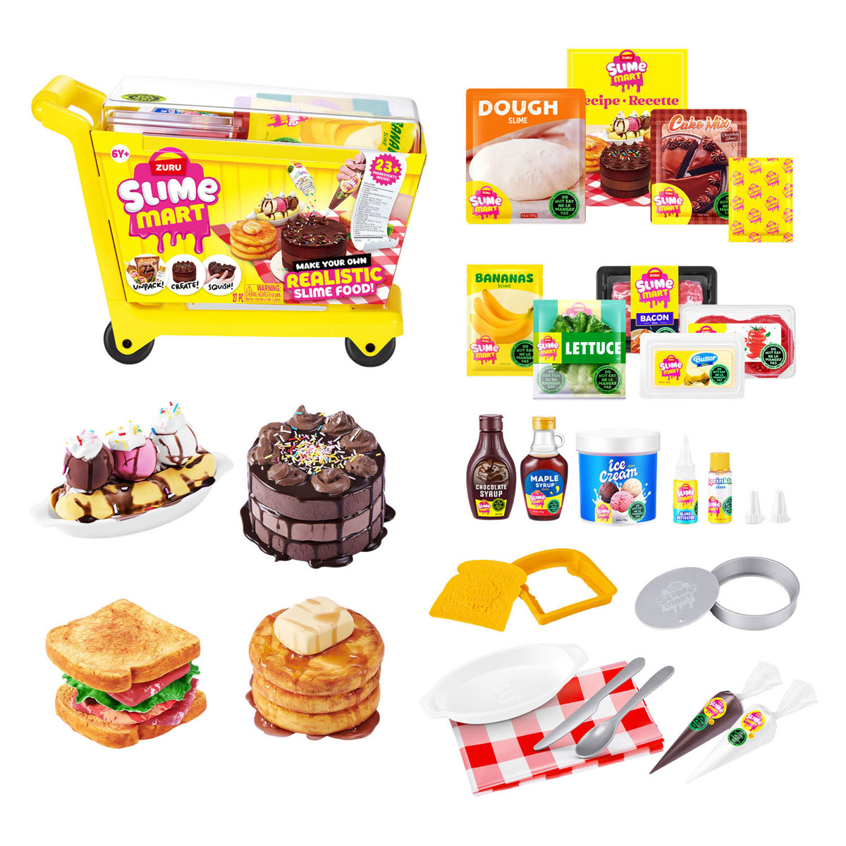 Slime Mart Small Shopping Winkelwagen met Slijm