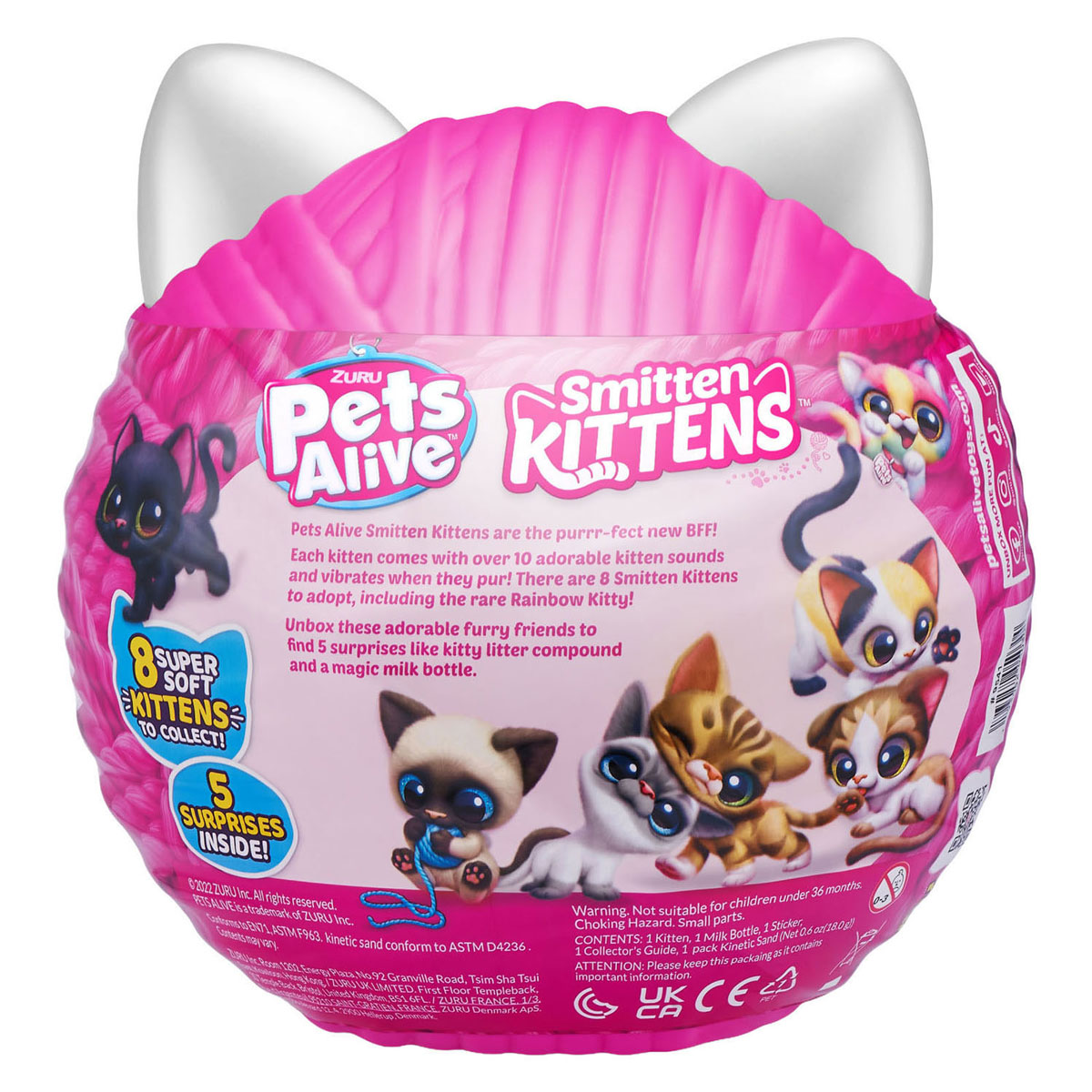 ZURU Pets Alive Smitten Kittens Interactieve Pluche Knuffel