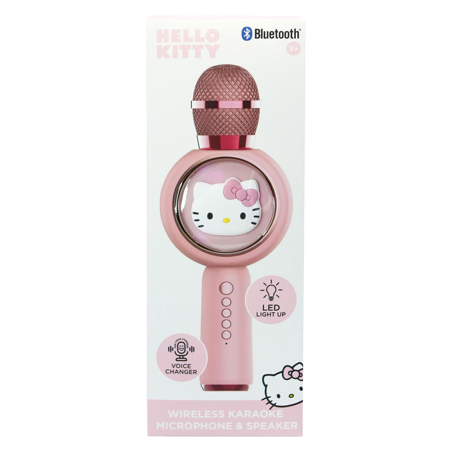 Microphone karaoké Bluetooth Hello Kitty avec lumière