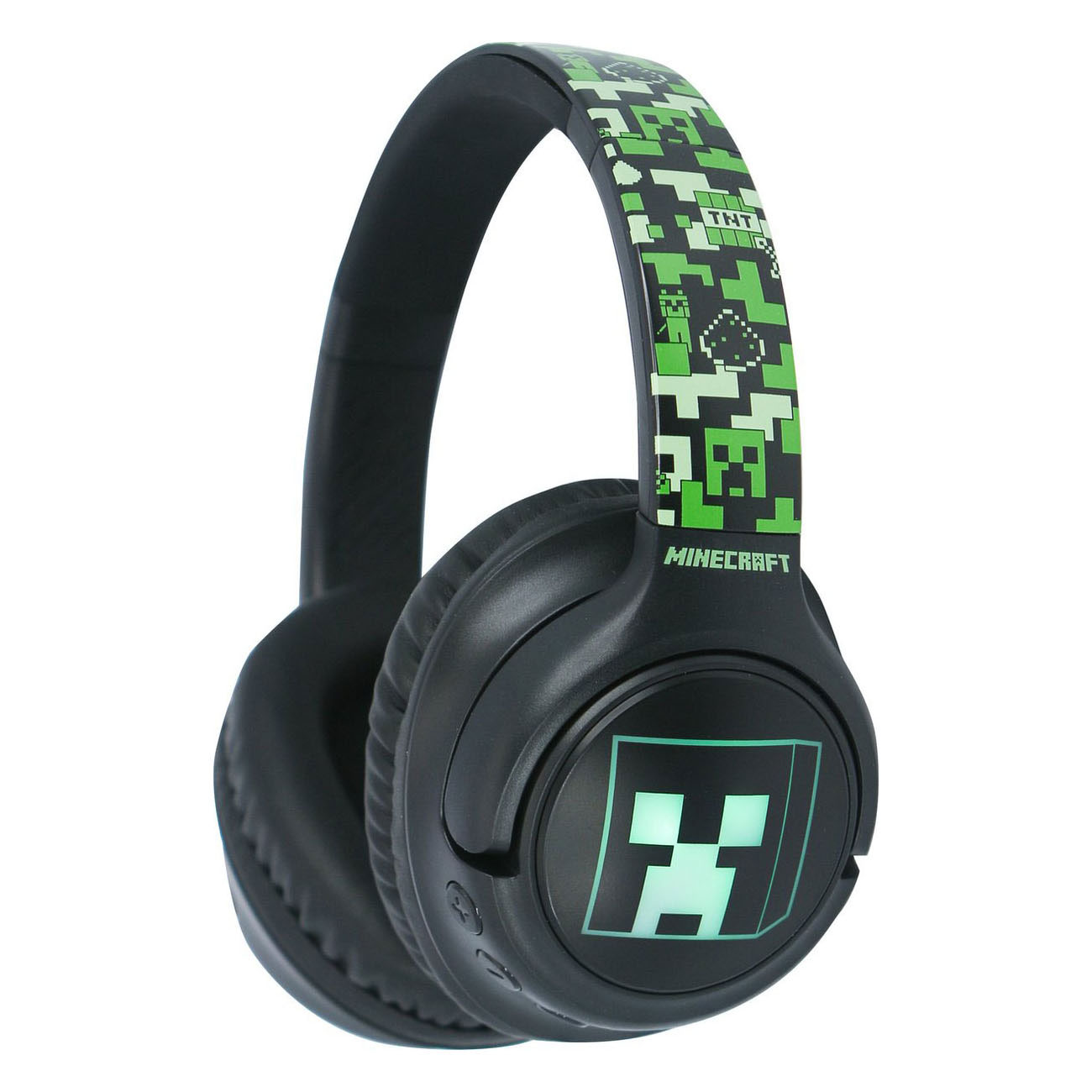 Casque Bluetooth Minecraft avec LED lumineuses