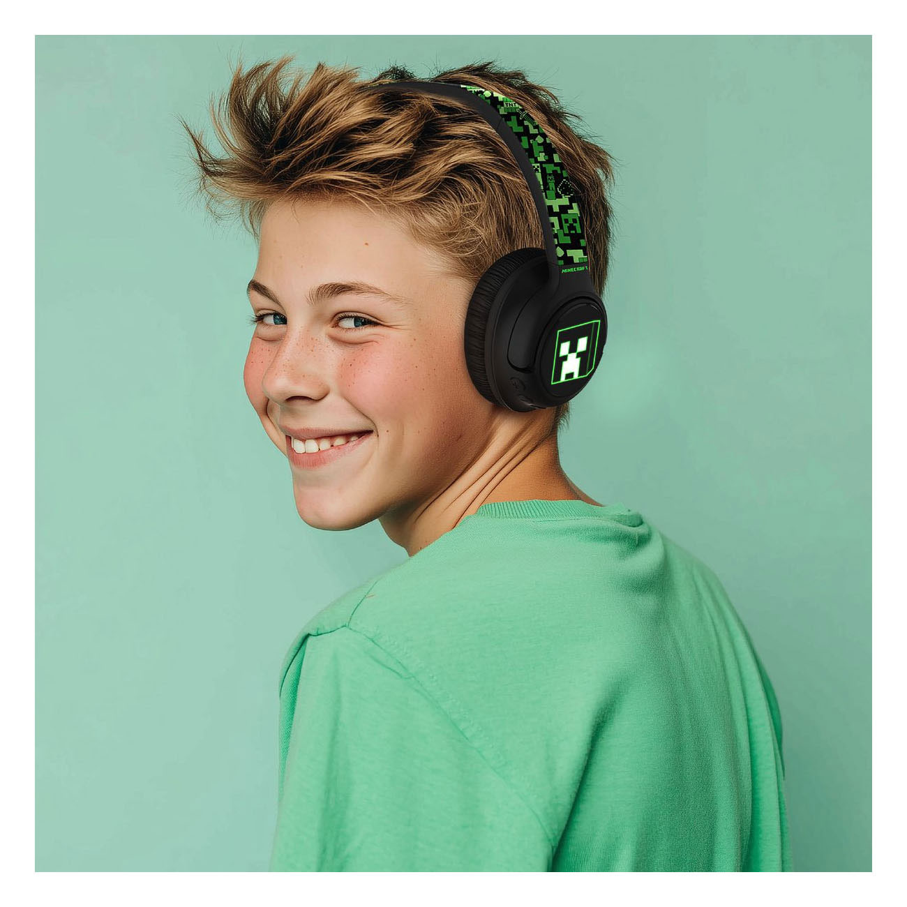 Casque Bluetooth Minecraft avec LED lumineuses