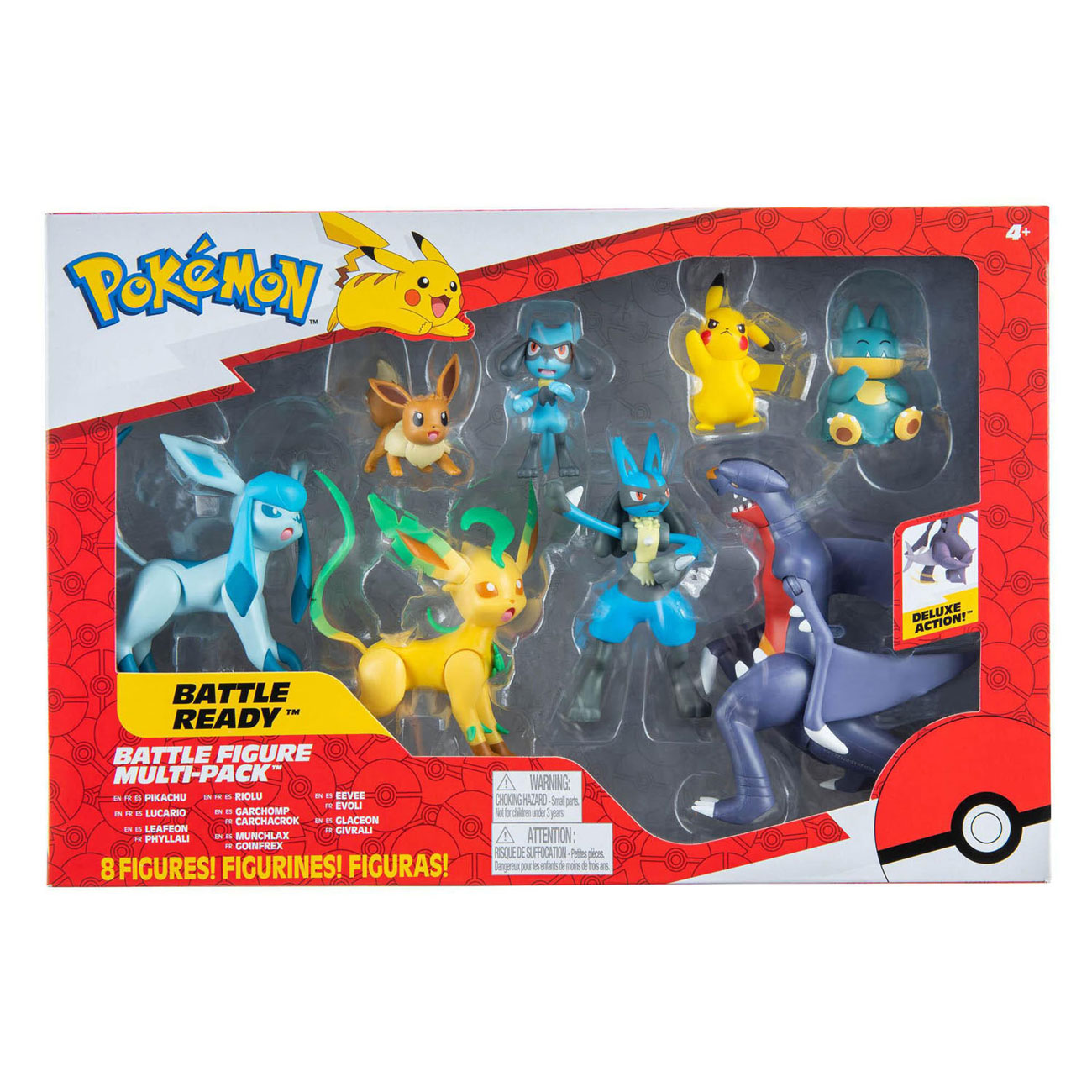 Pokémon Sinnoah Region Kampffiguren - 8 Stück.