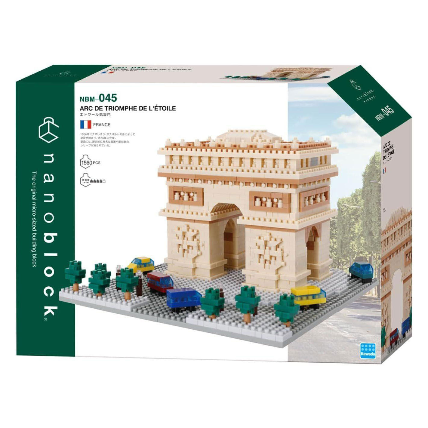 Jeu de construction Nanoblock Arc de Triomphe Deluxe - 1560 pièces.