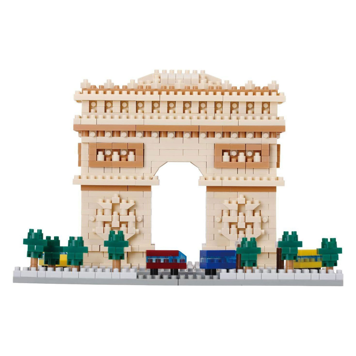 Jeu de construction Nanoblock Arc de Triomphe Deluxe - 1560 pièces.