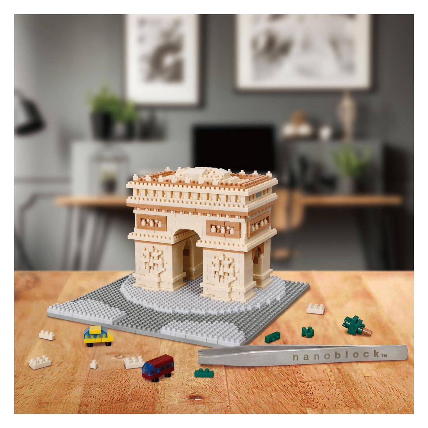 Jeu de construction Nanoblock Arc de Triomphe Deluxe - 1560 pièces.