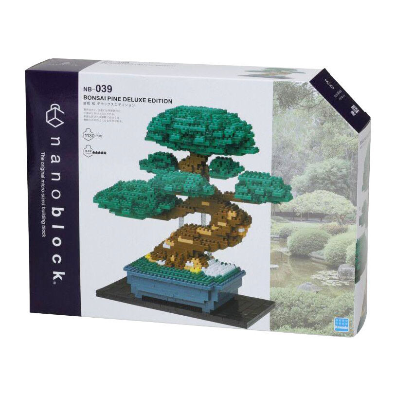 Ensemble de construction de luxe Nanoblock Bonsai - 1130 pièces.