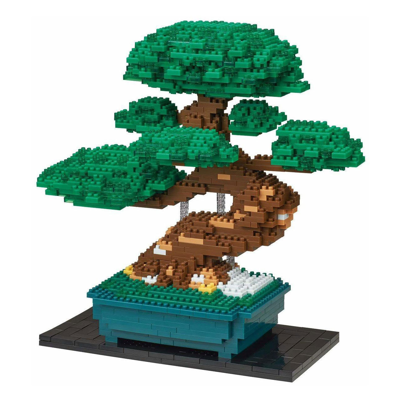 Ensemble de construction de luxe Nanoblock Bonsai - 1130 pièces.