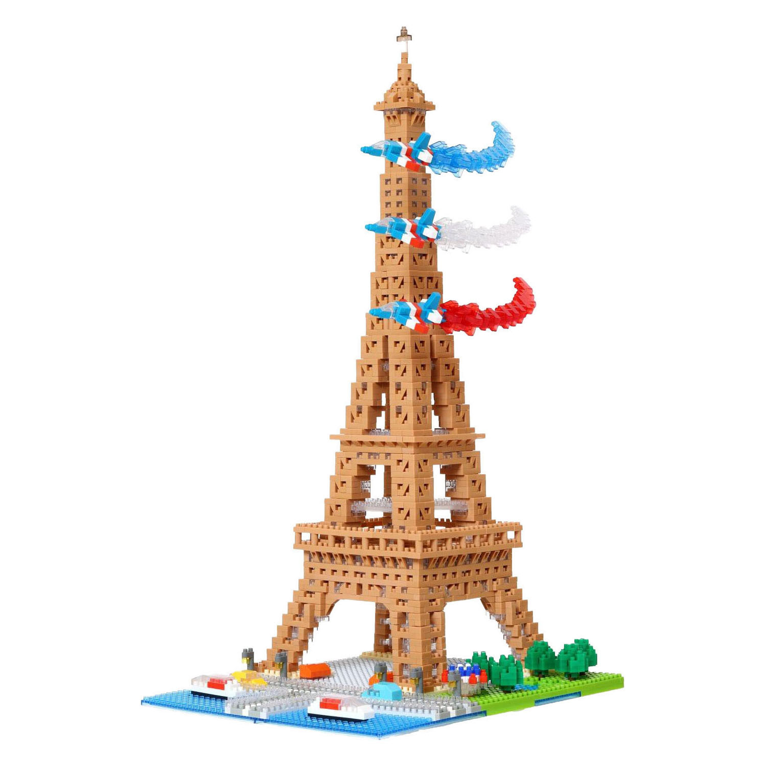 Jeu de construction Nanoblock Les rives de la Seine Deluxe - 2500 pièces.