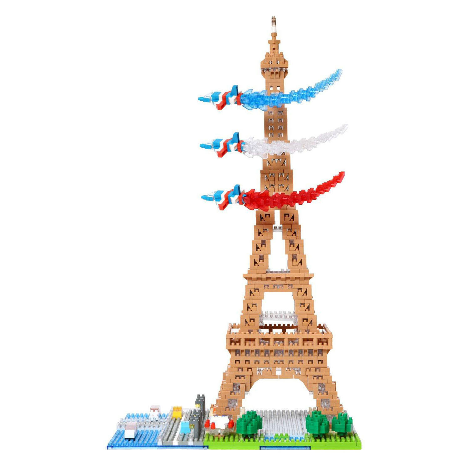 Jeu de construction Nanoblock Les rives de la Seine Deluxe - 2500 pièces.