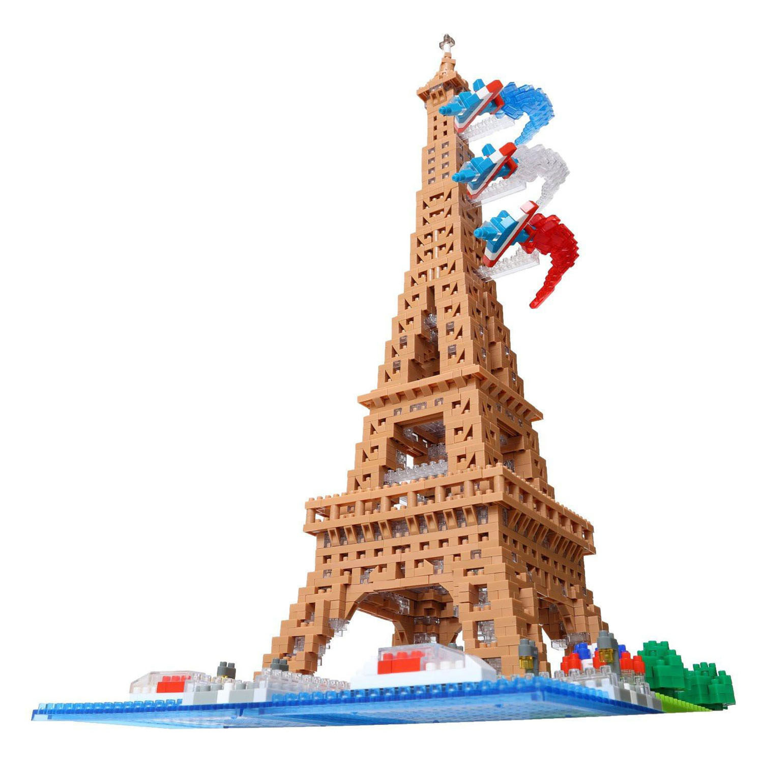 Jeu de construction Nanoblock Les rives de la Seine Deluxe - 2500 pièces.