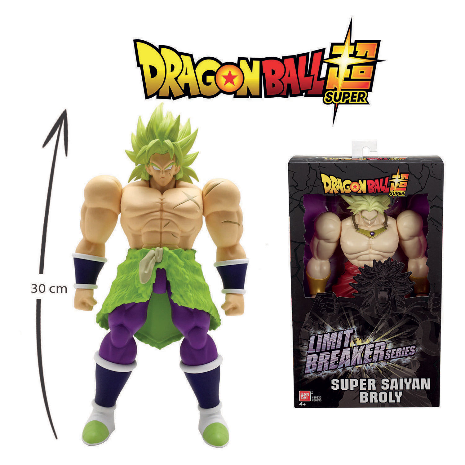 Dragon Ball Super Limit Breaker Broly Figur - 33 cm