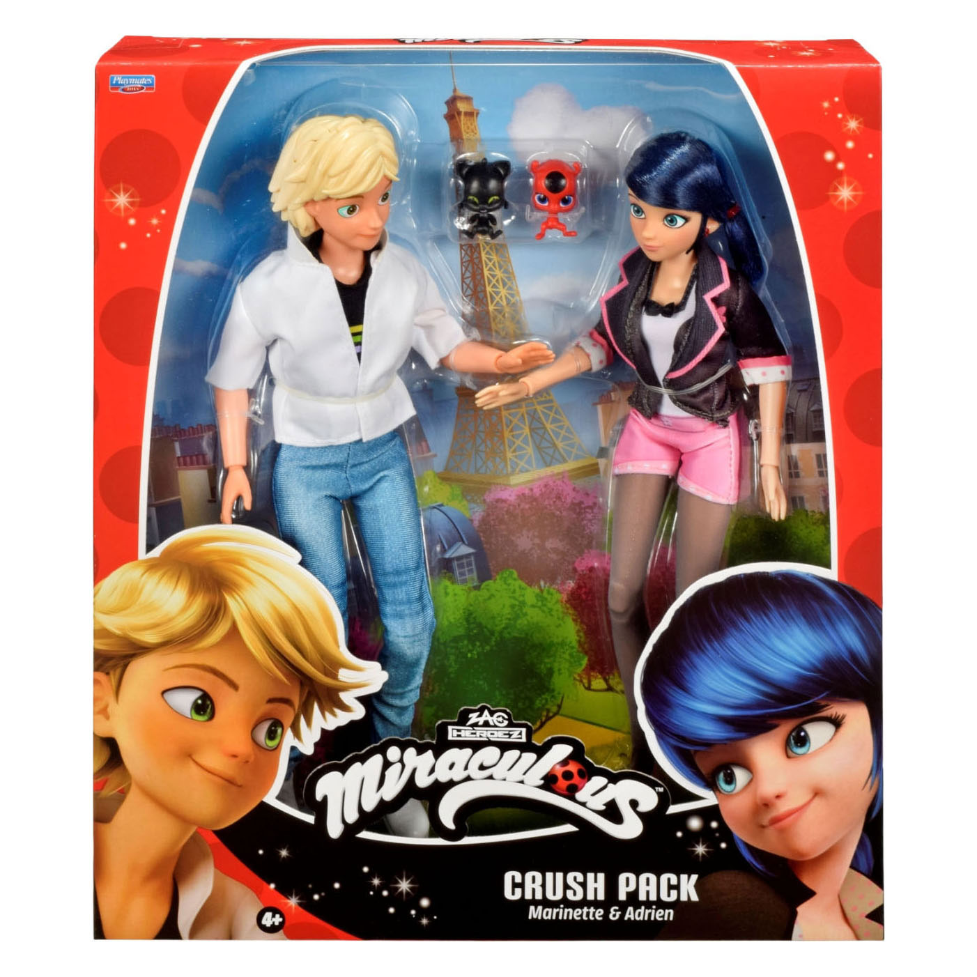 Miraculous Marinette & Adrien Poppenset - 26 cm