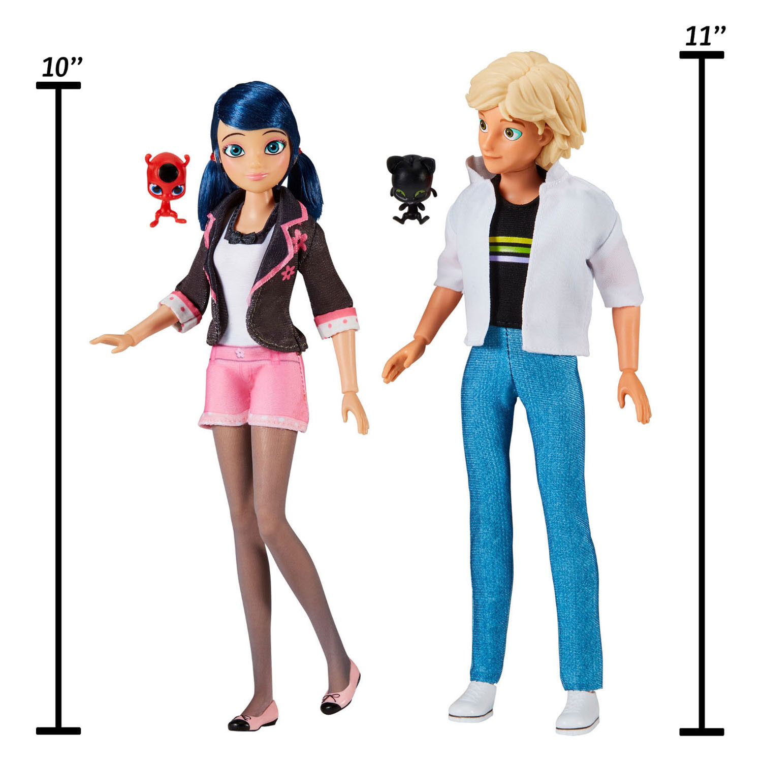 Miraculous Marinette & Adrien Poppenset - 26 cm