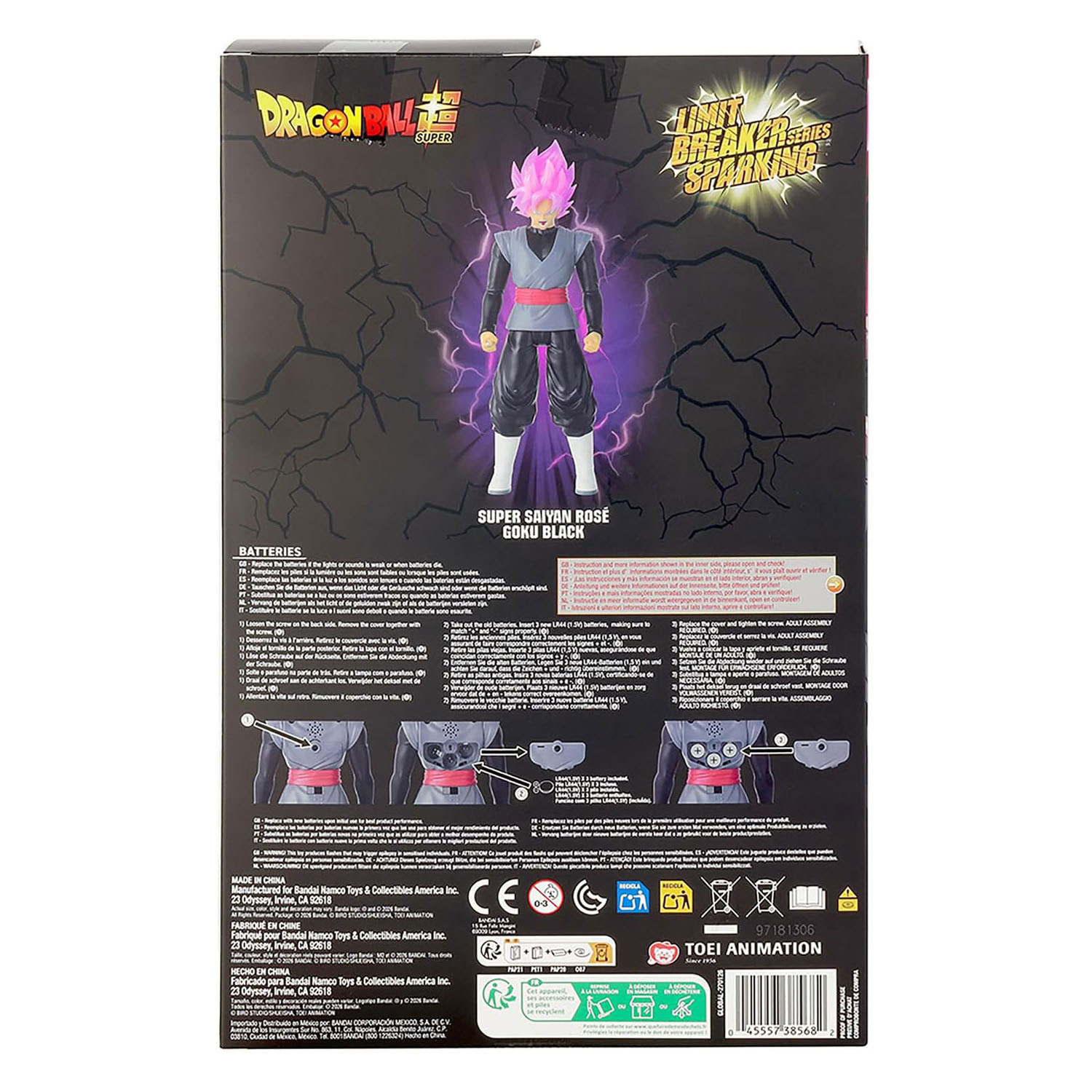 Dragon Ball Sparking Super Saiyan Rose Goku Black Speelfiguur - 30 cm
