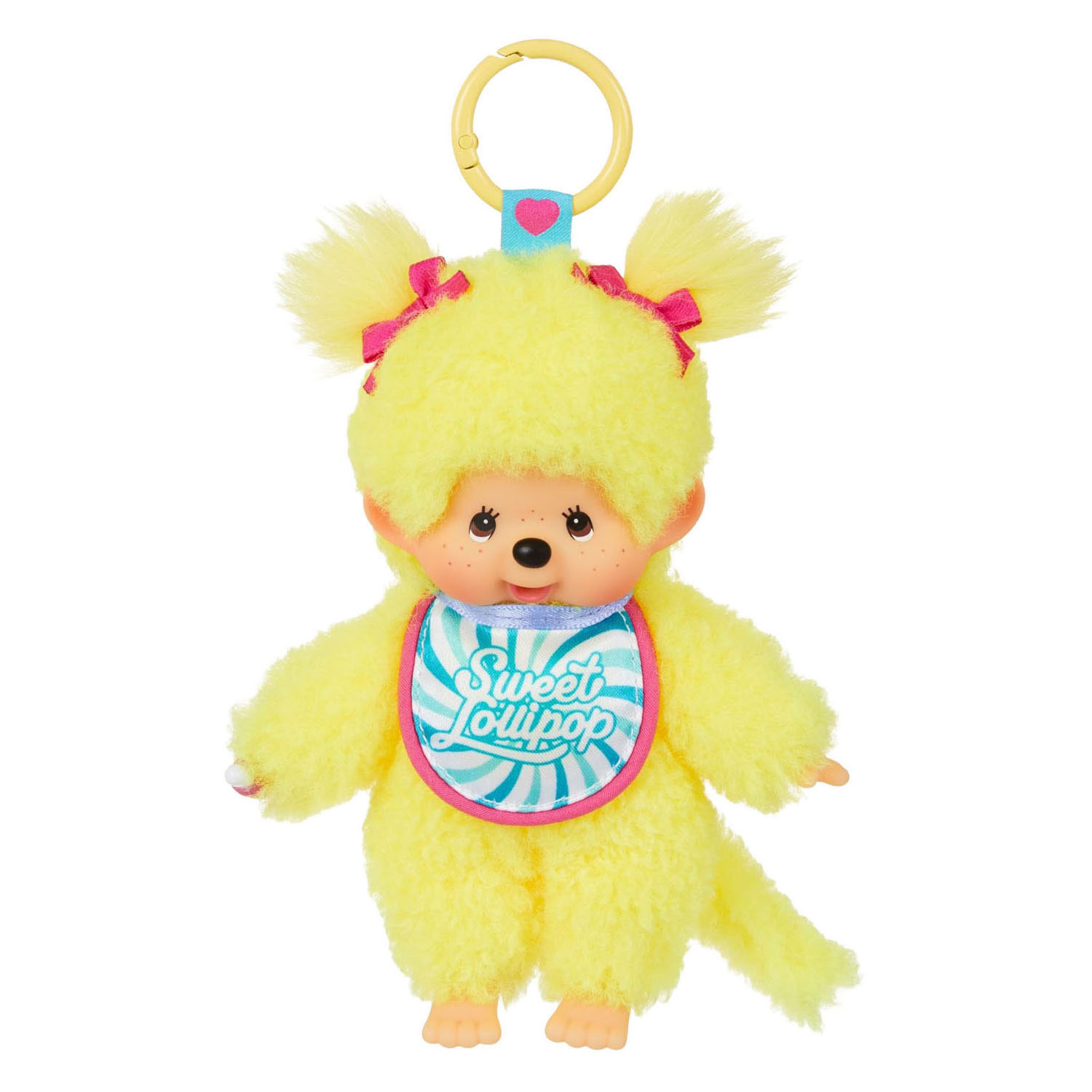 Monchhichi Pop - Gele Lollipop Sleutelhanger