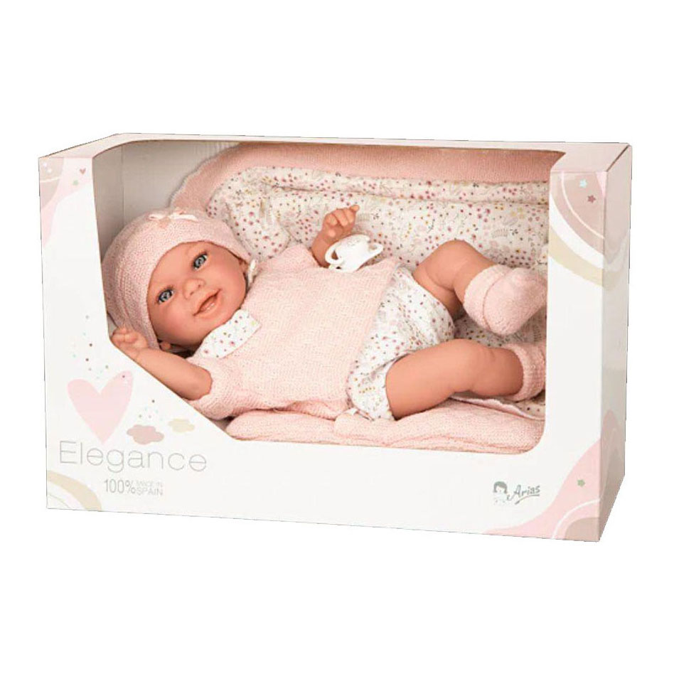 Elegance Babyto Babypop met Bloemen Speelkleed - 35 cm