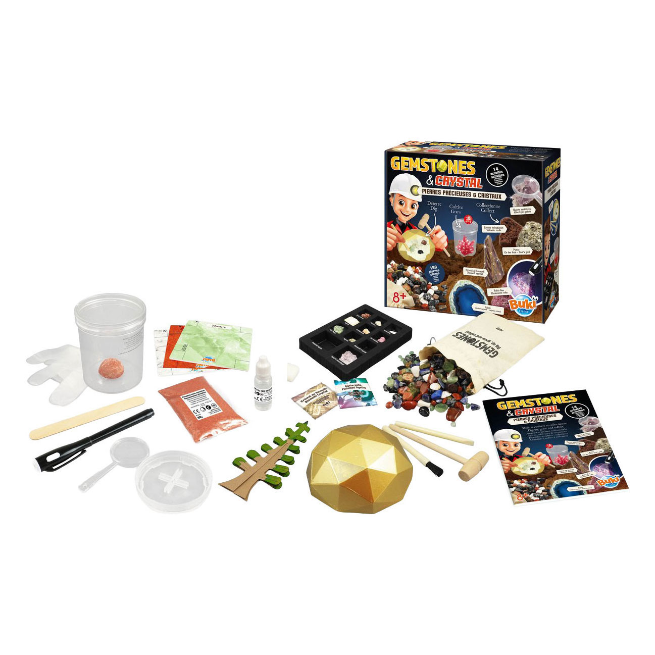 Coffret d'expérimentation Buki Mega Stones et Minéraux