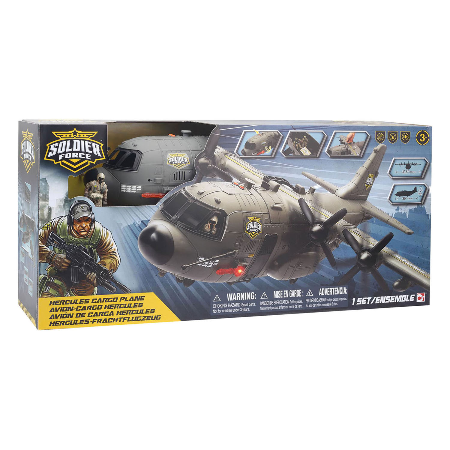 Soldat Force Hercules Transportvliegtuig