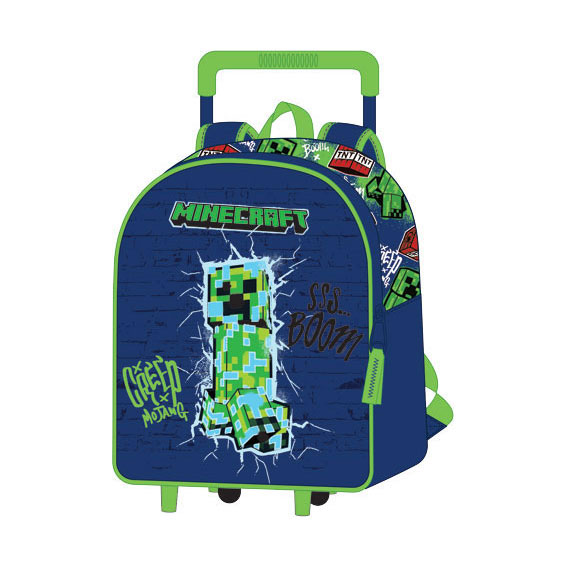 Minecraft 3D Trolley Rugzak - 32x11x26cm