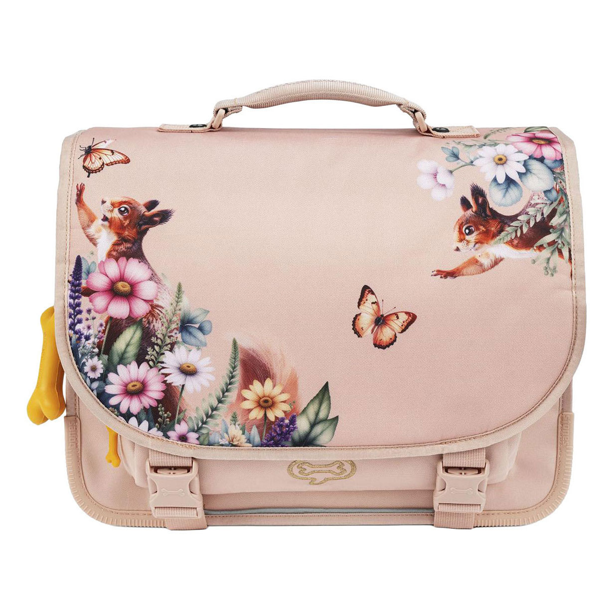 Stones and Bones Curious Squirrels Old Rose Lily Schooltas met Etui