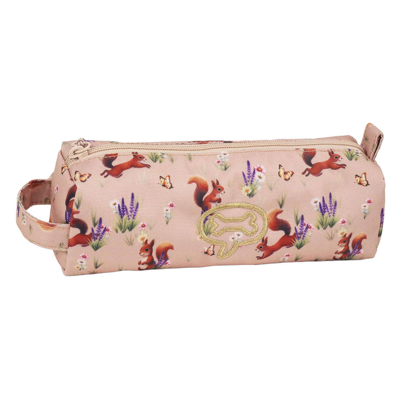 Stones and Bones Curious Squirrels Old Rose Lily Schooltas met Etui