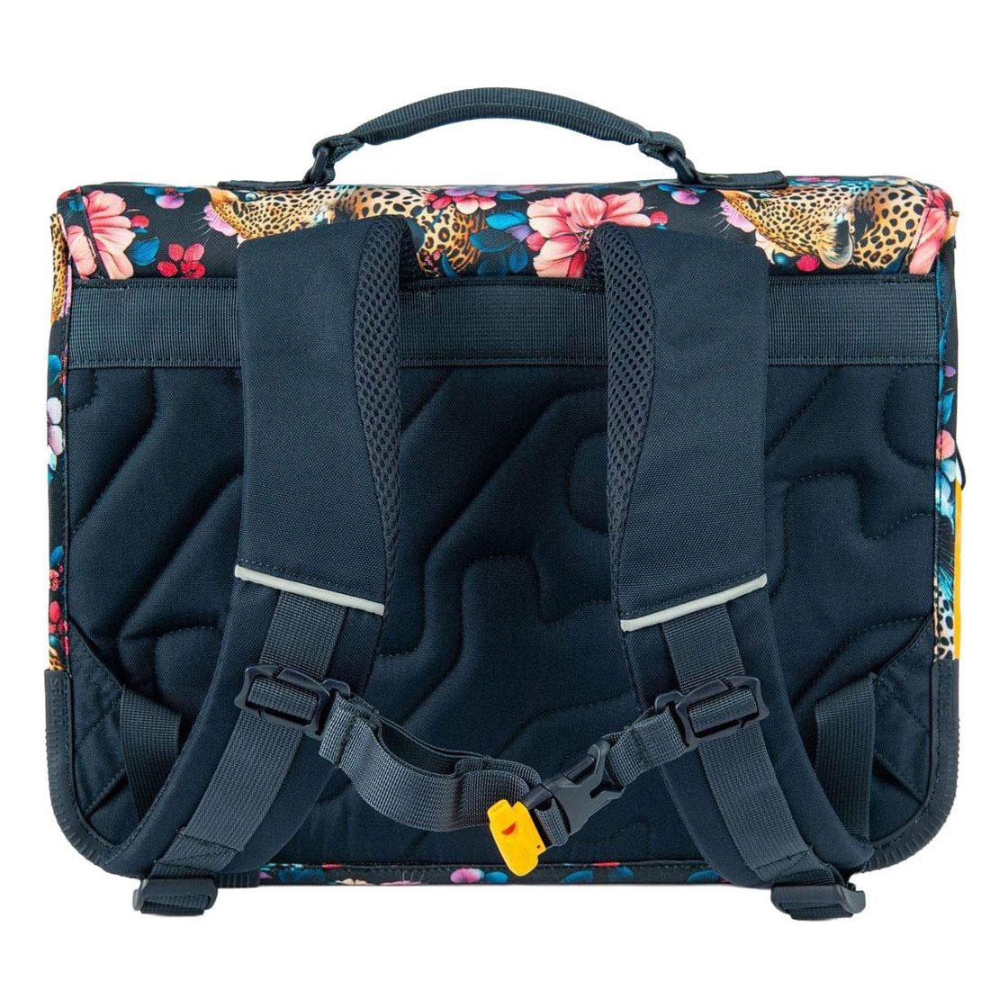 Stones and Bones Floral Ambush Indigo Cedar Schooltas