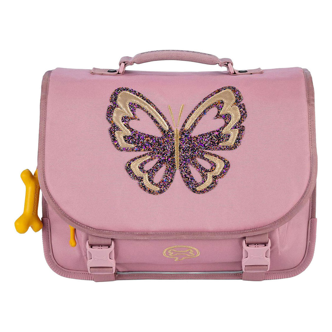 Stones and Bones Glitter Butterfly Lila Lily Schooltas