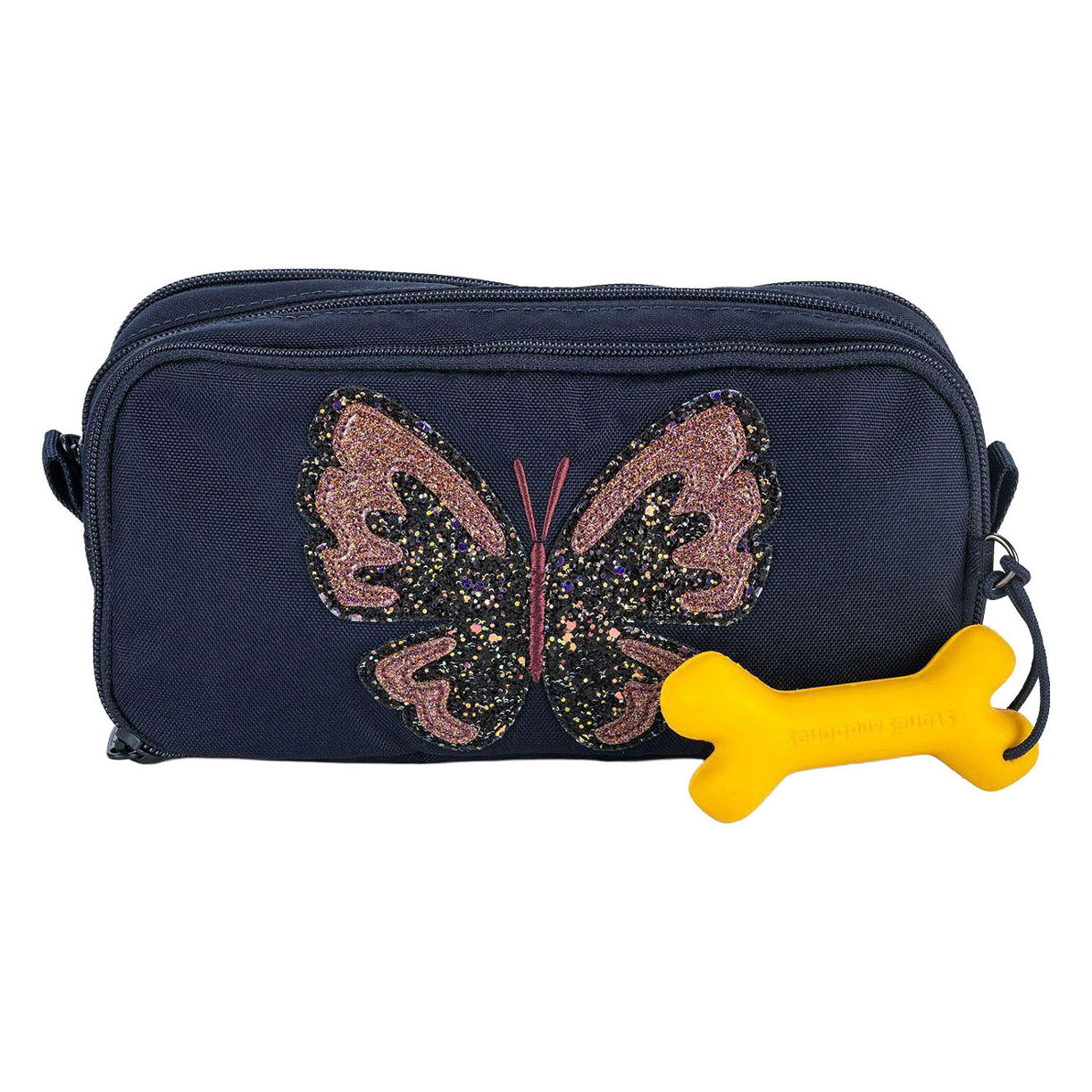 Étui Stones and Bones Glitter Butterfly Navy Rowan 2.0