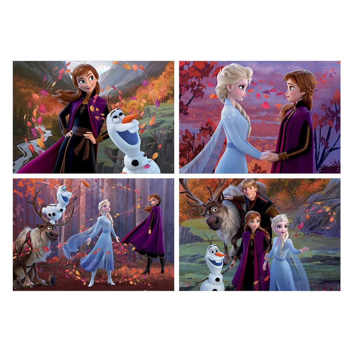 Frozen 2 Legpuzeel 4-in-1 - 50-80-100-150st.