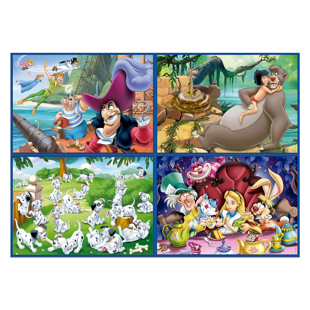 Disney Classics Legpuzzel 4-en-1 - 50-80-100-150 pièces.