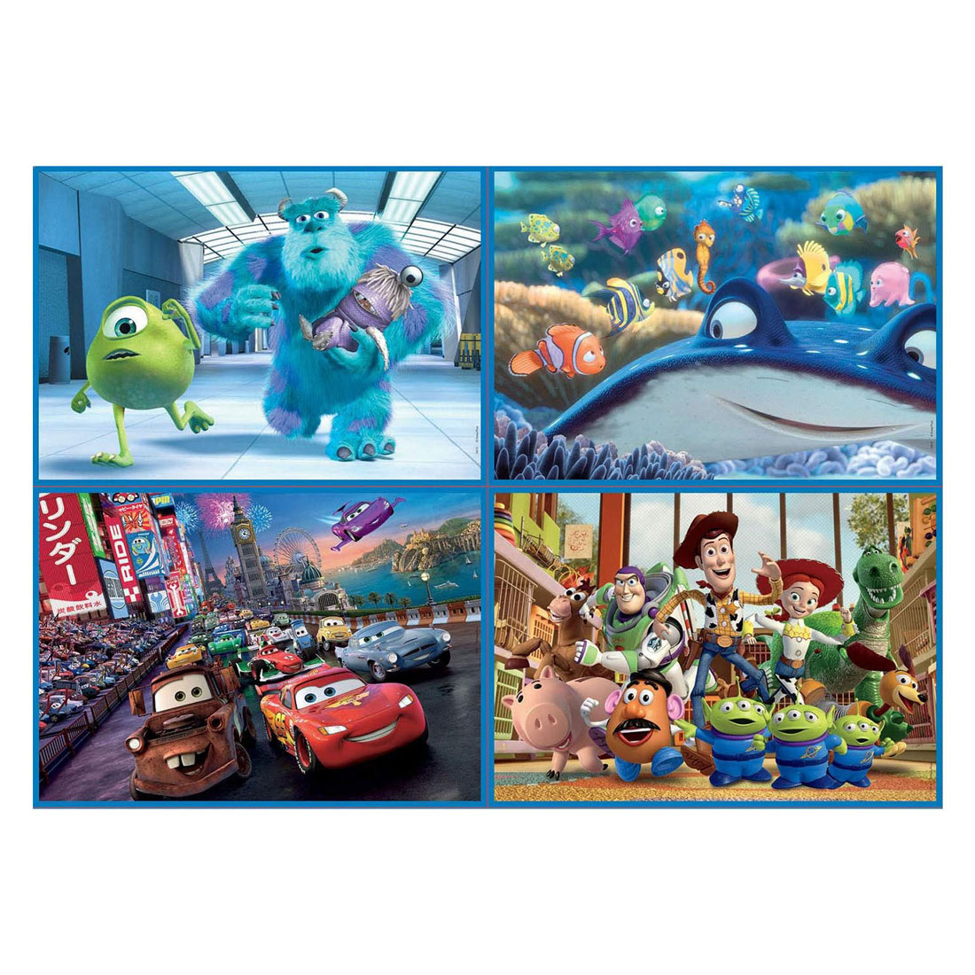 Pixar Legpuzzel 4-in-1 - 50-80-100-150st.
