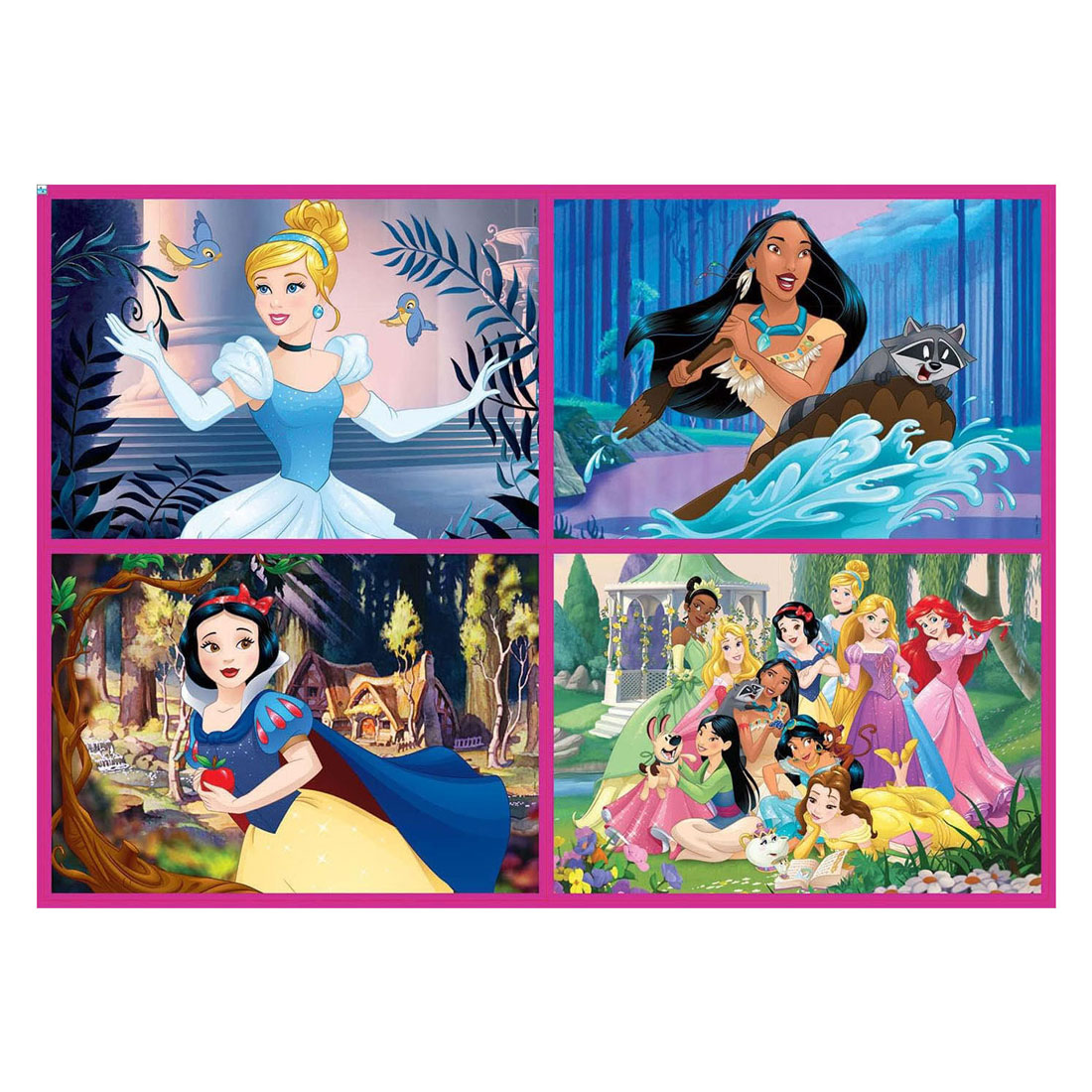 Disney Princess 4-in-1 Legpuzzel - 50-80-100-150st.