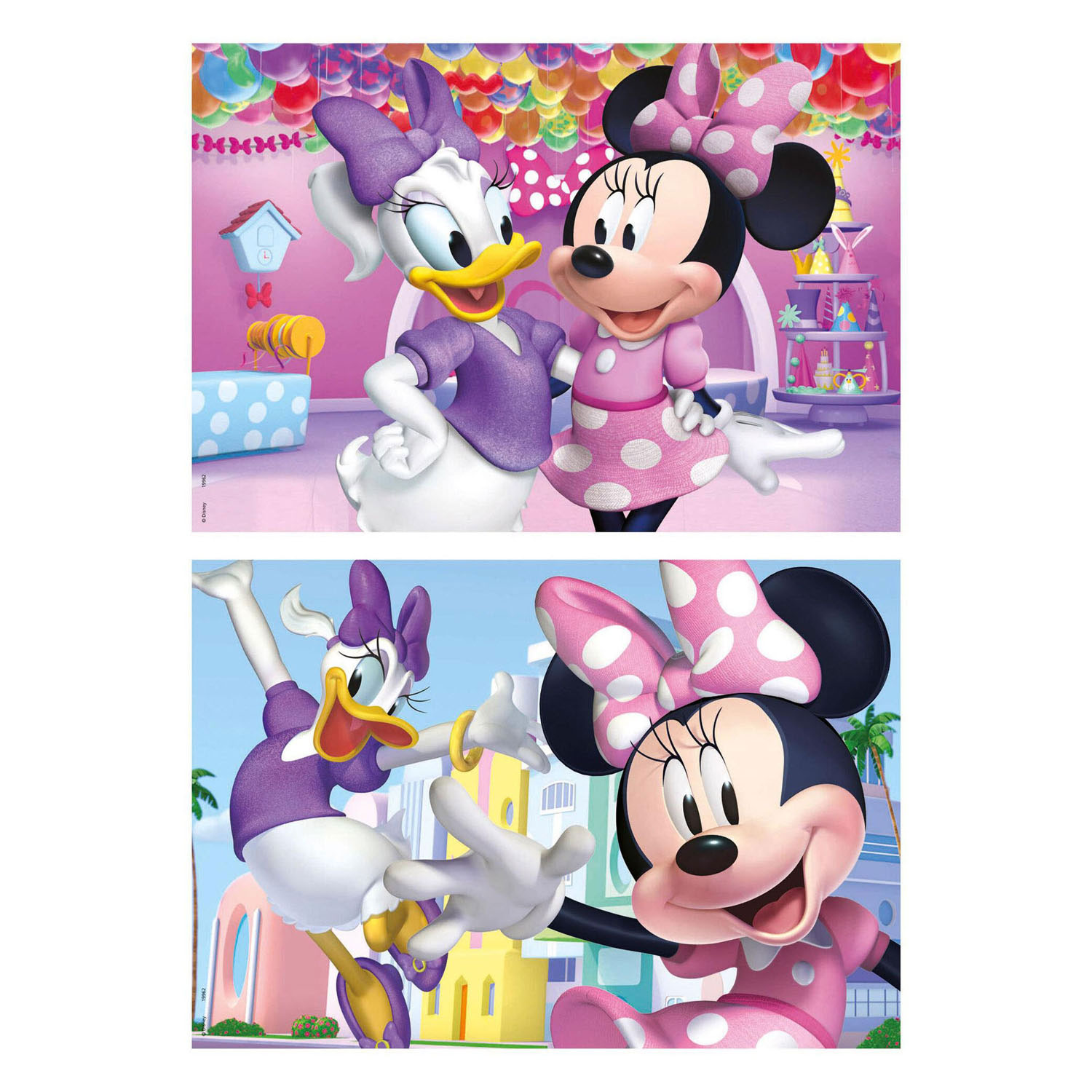 Minnie Maus Holzpuzzle - 2 x 50 Teile