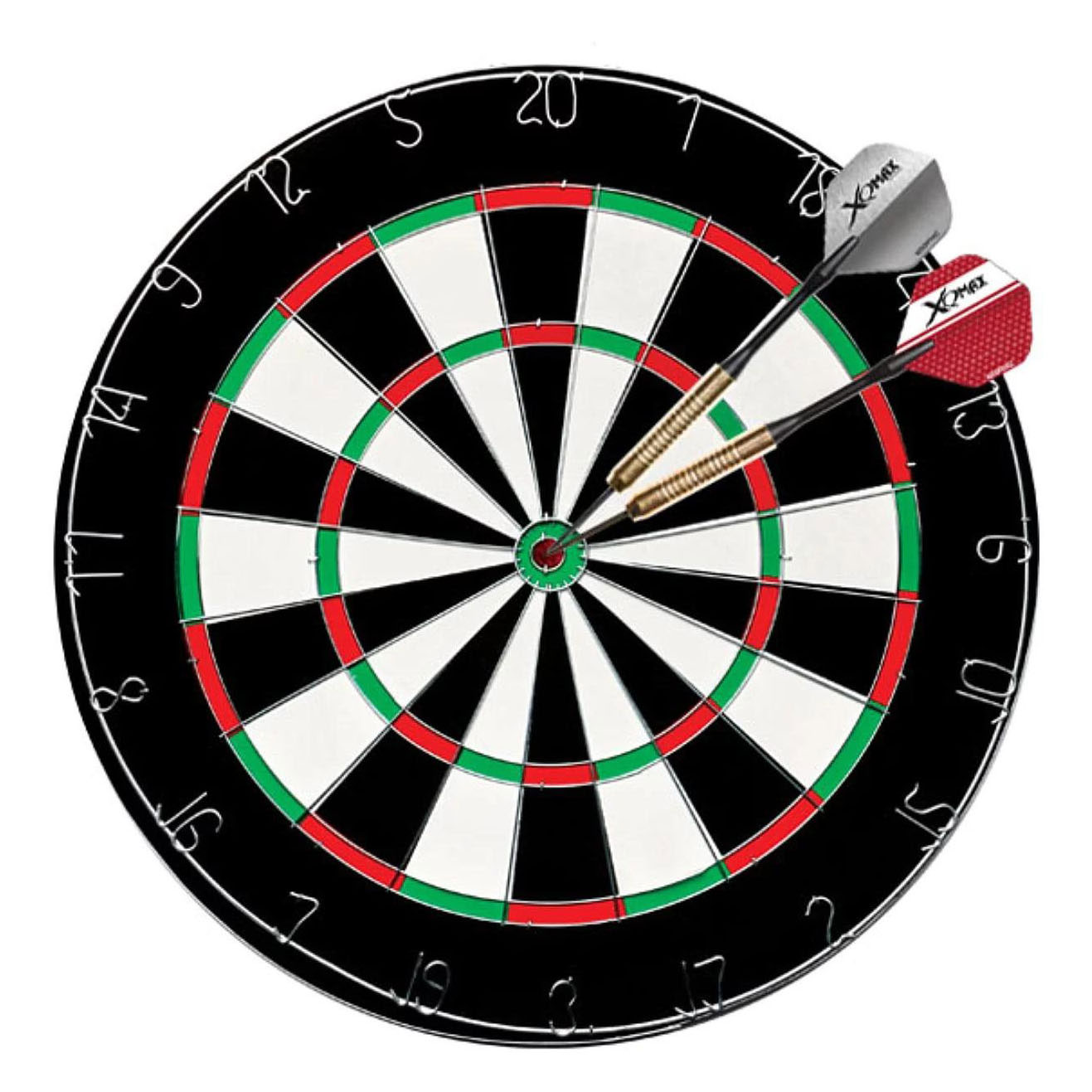 XQ Max Flock Dartbord met 6 Dartpijlen