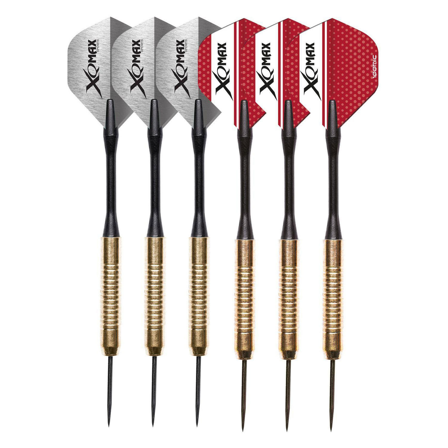 XQ Max Flock Dartbord met 6 Dartpijlen