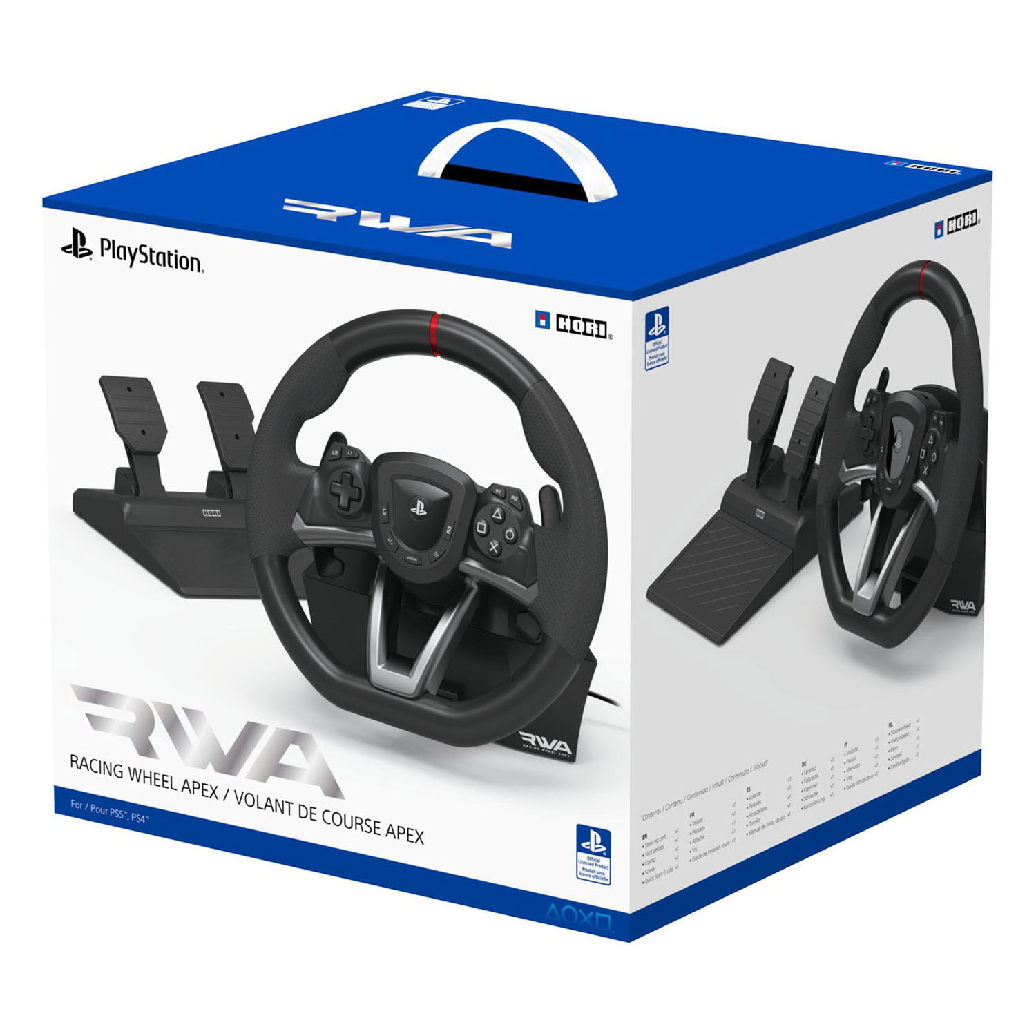Volant de course HORI Apex avec pédales pour PS5