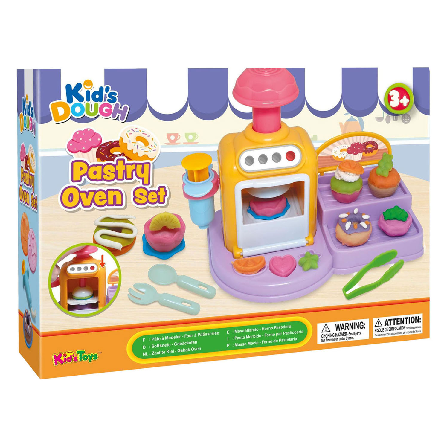 Kid's Dough Speelgoedoven Speelset - 4 Kleipotjes