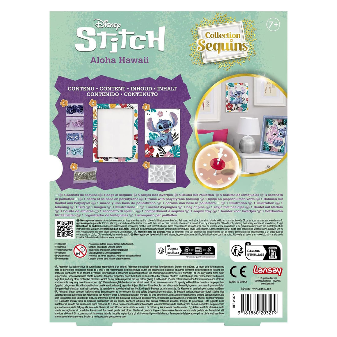 Collection Sequins - Knutselset Stitch Paillettenschilderij