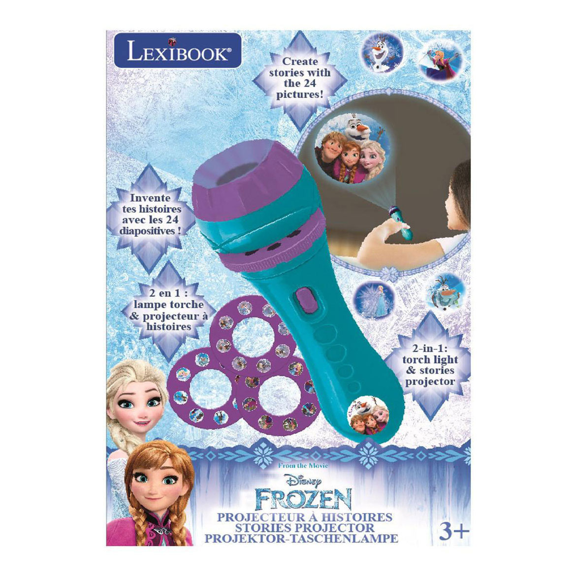 Frozen Projectie-Zaklamp met 24 Plaatjes