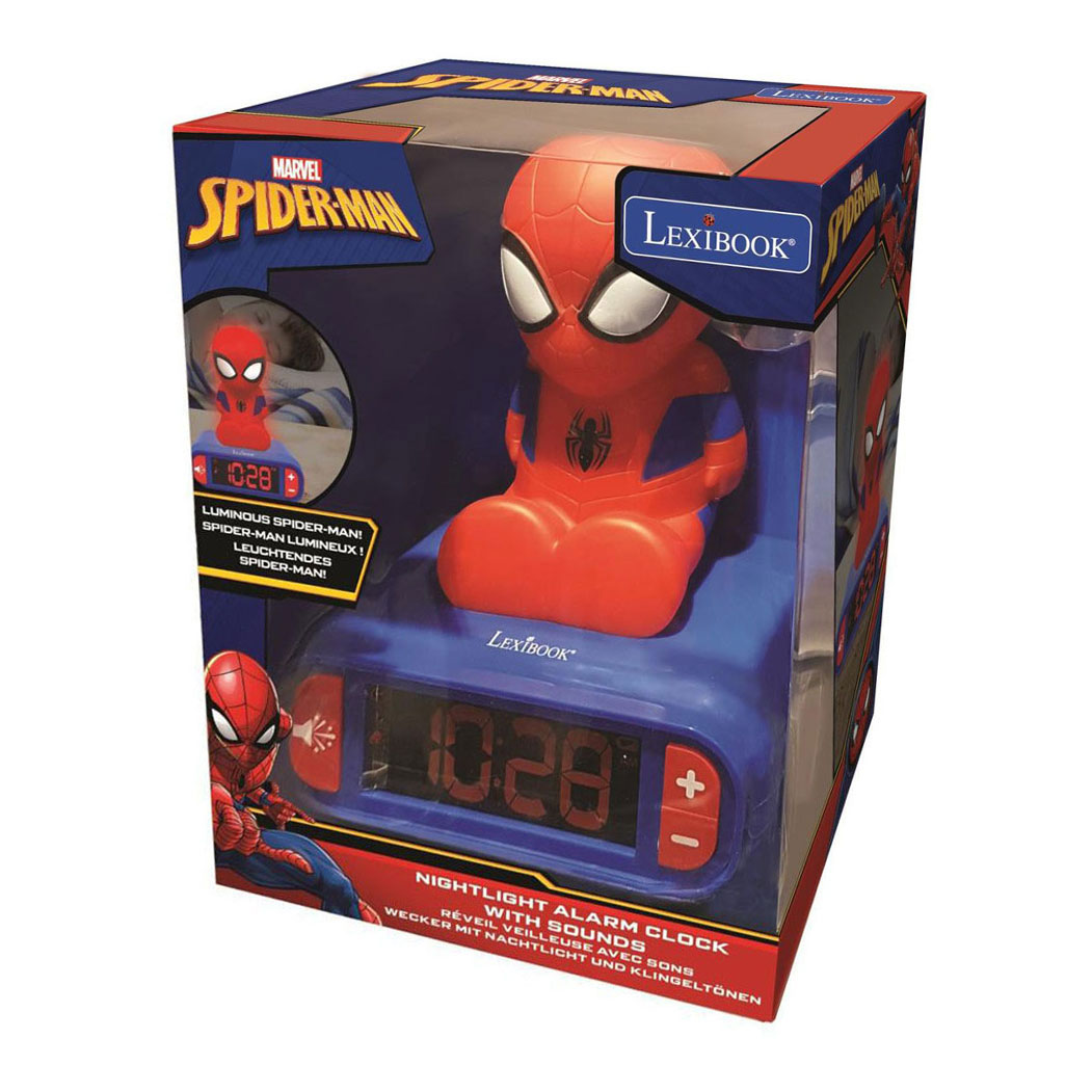 Réveil numérique 3D Spider-Man avec lumière et son