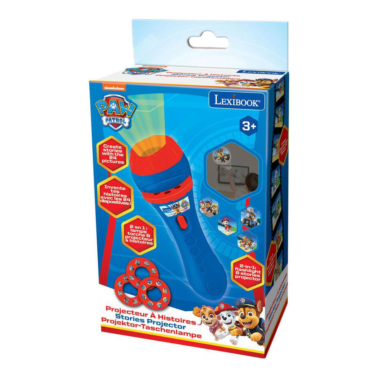 PAW Patrol Projektionstaschenlampe mit 24 Bildern