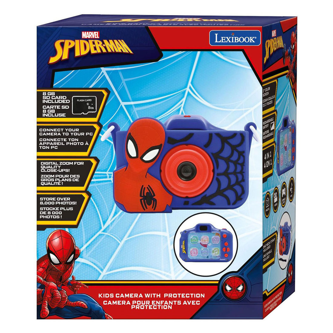 Spiderman - Appareil photo avec protection enfant - 8 Go