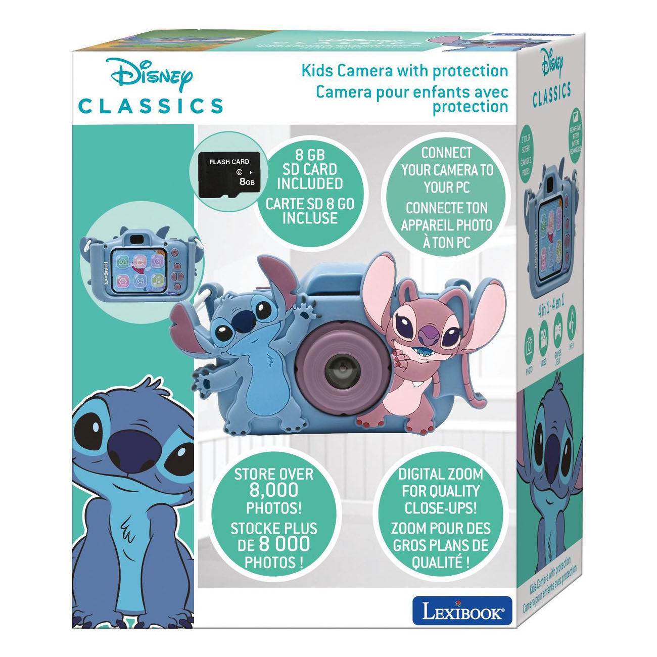 Caméra Stitch avec protection enfant - 8 Go