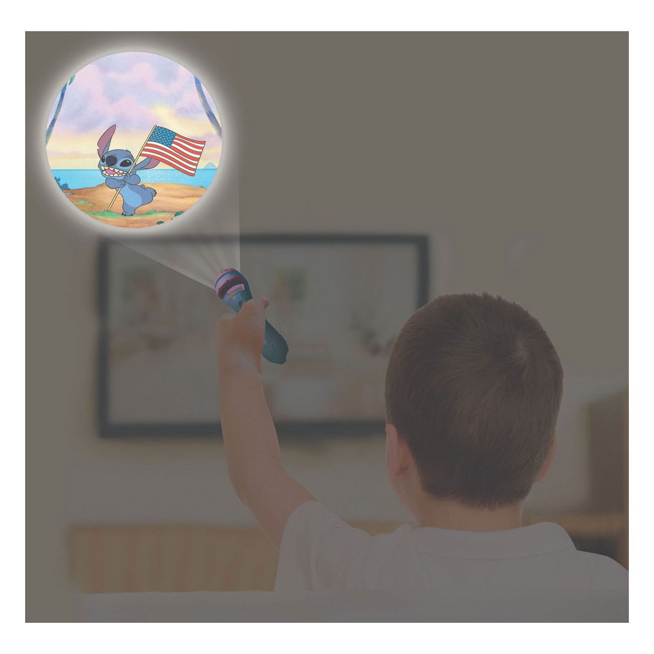 Stitch Projectie-Zaklamp met 24 Plaatjes