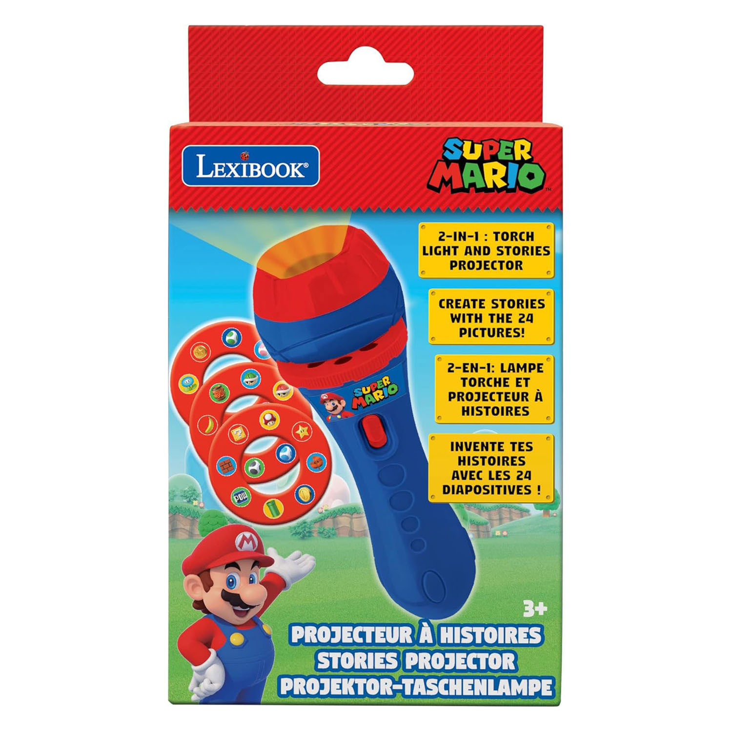 Super Mario Projektionstaschenlampe mit 24 Platten