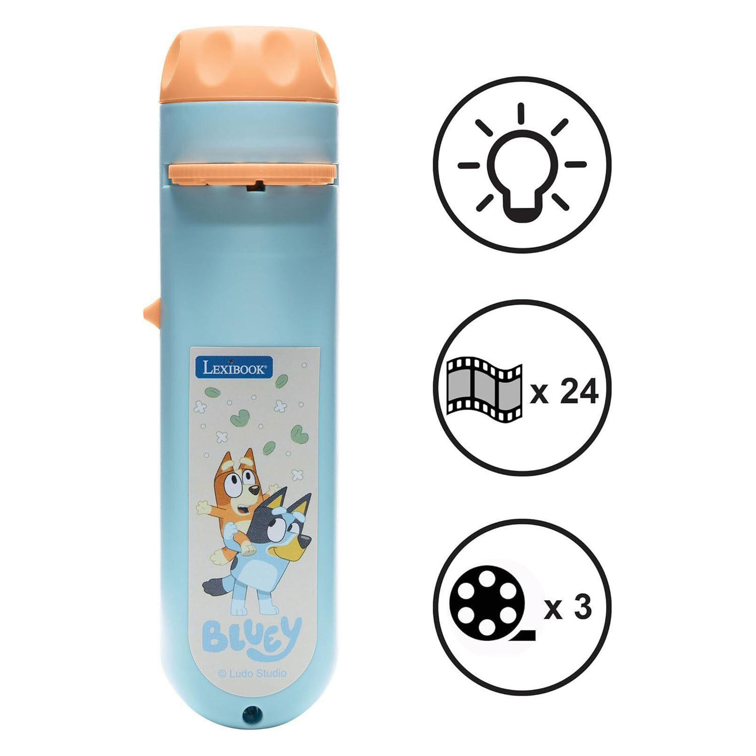 Bluey Projectie-Zaklamp met 24 Plaatjes