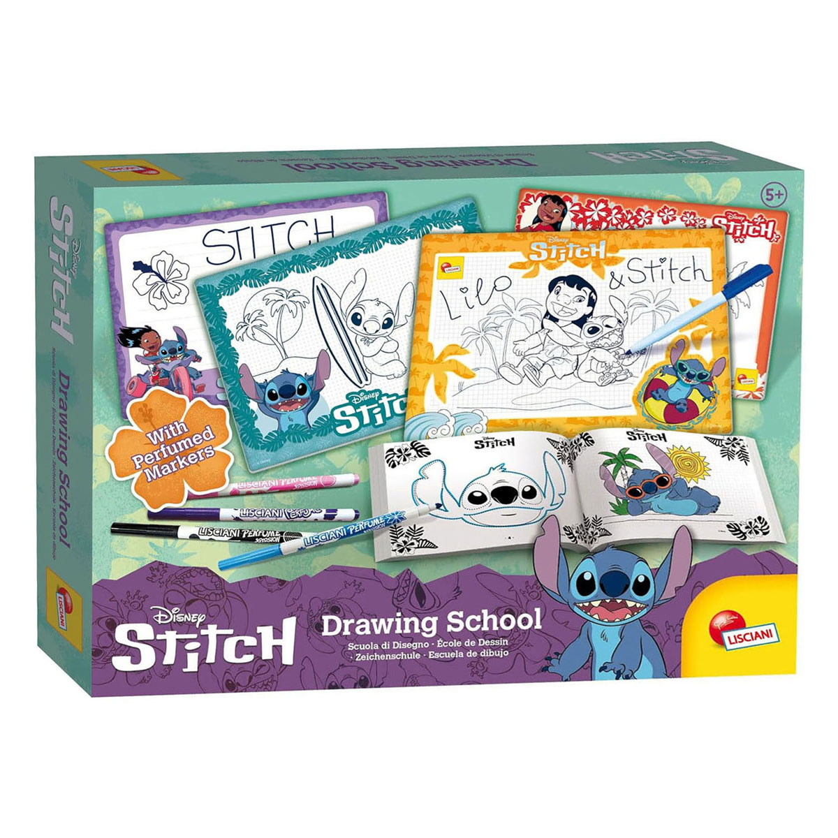 École de dessin Stitch de Disney avec des feutres parfumés