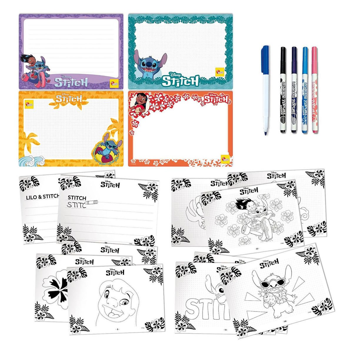 École de dessin Stitch de Disney avec des feutres parfumés