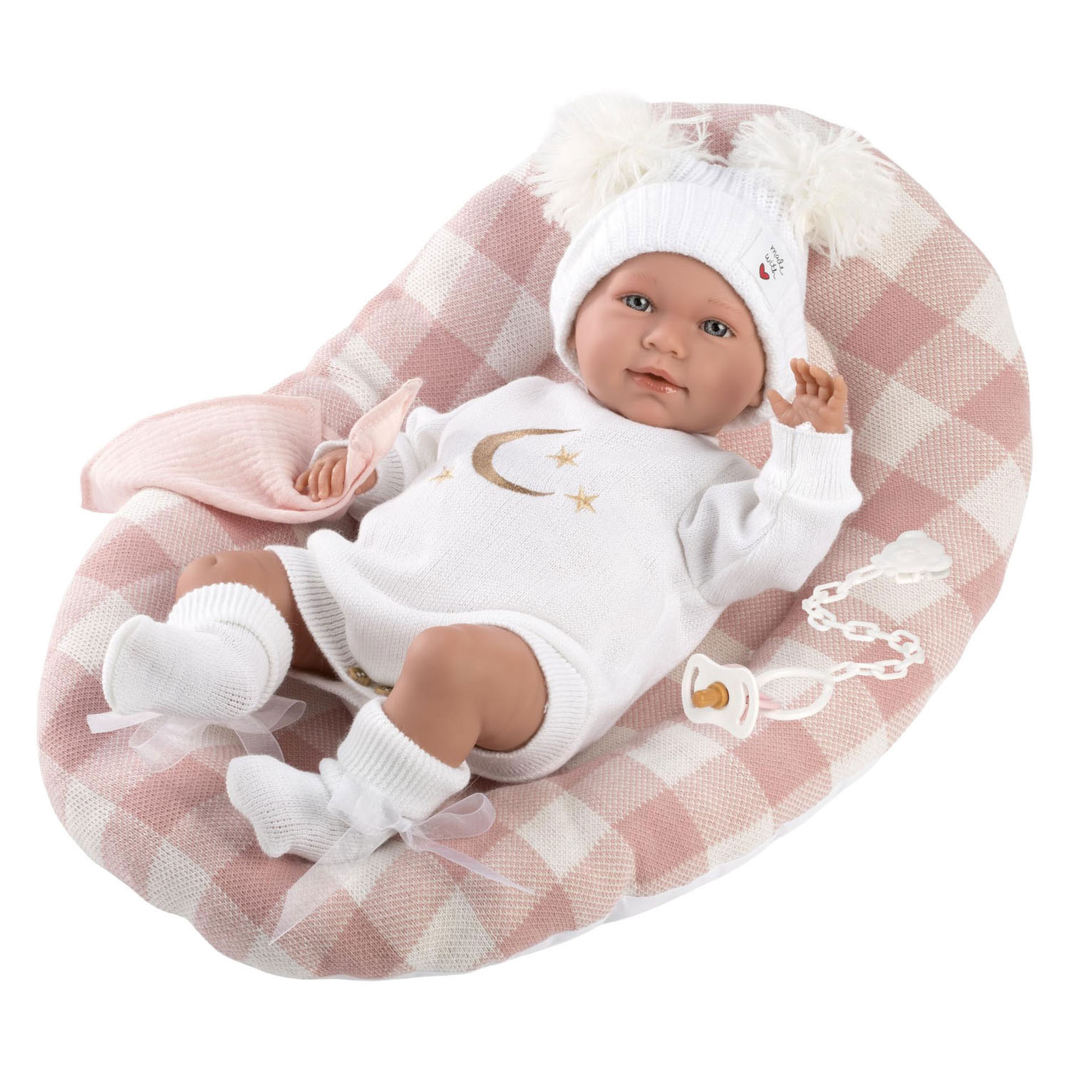 Mimi Soft Body Babypop met Geluid 42 cm Maan