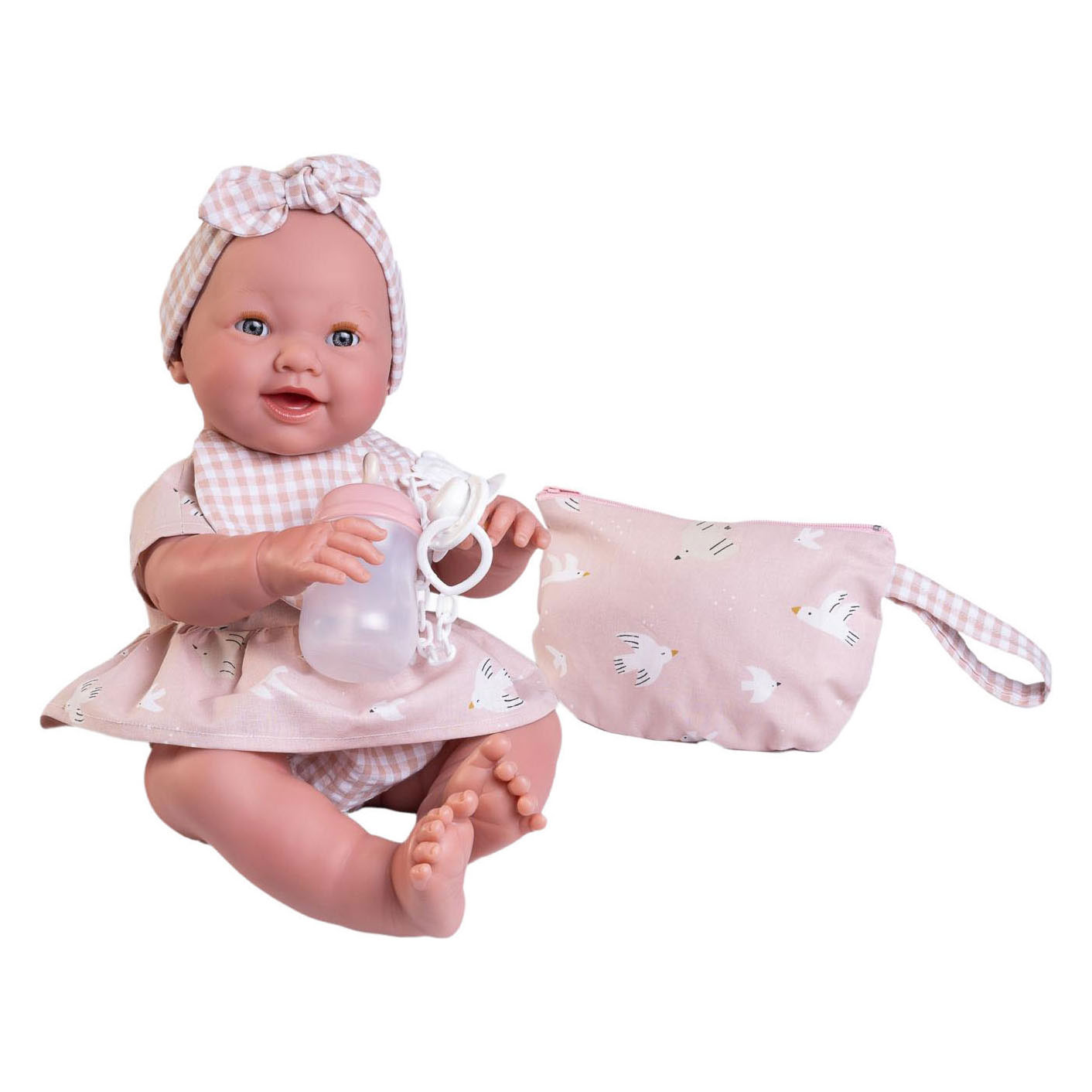 Mia Newborn Pop met Toilettas - 42cm